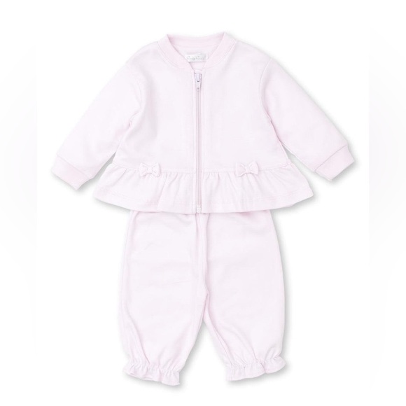 Kissy Kissy pima set zip up jacket sweater pants ruffle fairyland baby girl - Picture 1 of 9
